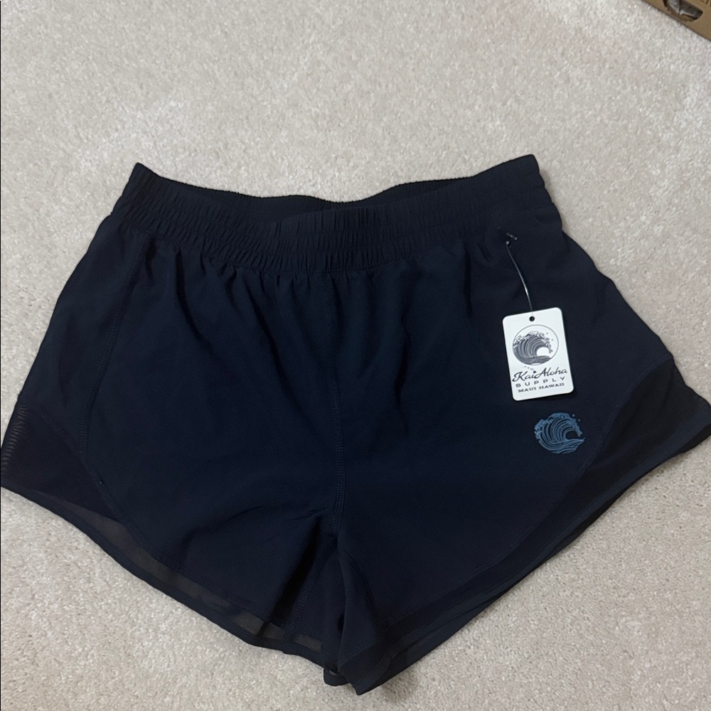 Women's Hawai’i Navy Wave Athletic Shorts